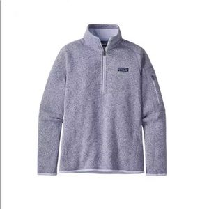Patagonia Women’s L Purple Better Sweater 1/4 Zip
